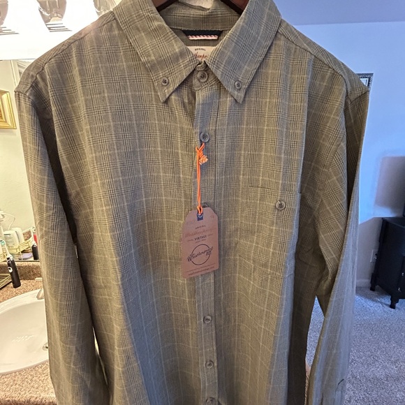 Men's Grey Plaid Shirt - Picture 1 of 1